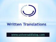 Written Translations - universaldialog.com