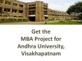 Get the MBA Project for Andhra University, Visakhapatnam PowerPoint PPT Presentation