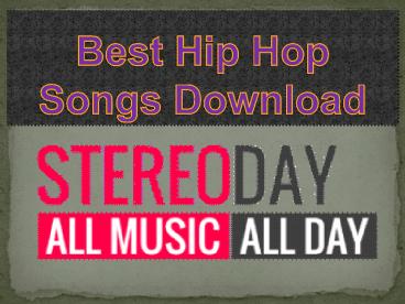 Hip hop songs download