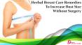 Herbal Breast Care Remedies To Increase Bust Size Without Surgery
