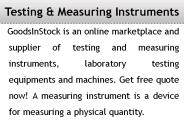 Testing & Measuring Instruments