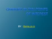 Changes in PAN points of interest