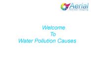 Contamination Of Water And Soil By Sewage