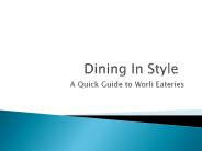 Dining In Style