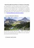 Most Beautiful Scenic Places in America to Vacation PowerPoint PPT Presentation