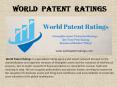 World Patent Ratings PowerPoint PPT Presentation