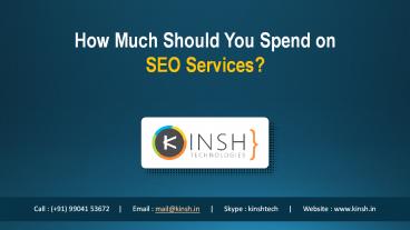 How Much Should You Spend on SEO Services?