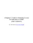 A Beginner’s Guide To Swimming Lessons For Both Baby & Adults PowerPoint PPT Presentation