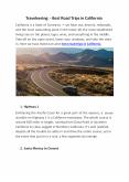 Traveleering: - Best Road Trips in California PowerPoint PPT Presentation