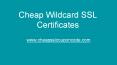 Cheapest Wildcard SSL Certificate