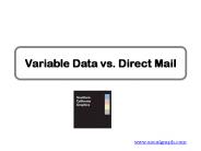 Variable Data vs. Direct Mail