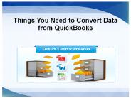 Enterprise Data to Quickbooks Pro Conversion Services