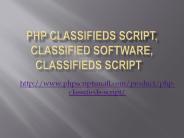 PHP classifieds script, classified software, Classifieds Script