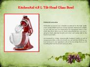 KitchenAid 4.8 L Tilt-Head Glass Bowl