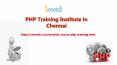 PHP Courses in Chennai - Senelda IT Academy PowerPoint PPT Presentation