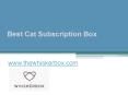 Best Cat Subscription Box - www.thewhiskerbox.com (1) PowerPoint PPT Presentation