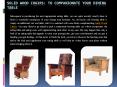 Solid Wood Chairs: To Companionate Your Dining Table PowerPoint PPT Presentation