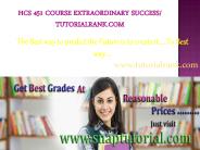 HCS 451 Course Experience Tradition / tutorialrank.com