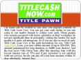 Apply for car loan by title cash now PowerPoint PPT Presentation