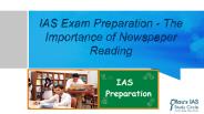 IAS Preparation - Importance of Newspaper Reading