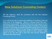 Alcoholism Treatment Programs at New Solutions Counseling Centers