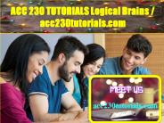 ACC 230 TUTORIALS Logical Brains / acc230tutorials.com