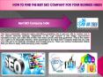 How to Find the Best SEO Company for Your Business Needs PowerPoint PPT Presentation