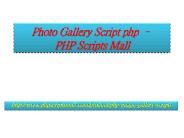Photo Gallery Script php – PHP Scripts Mall
