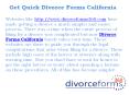 Divorce Forms California PowerPoint PPT Presentation