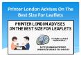Printer London Advises On The Best Size For Leaflets PowerPoint PPT Presentation