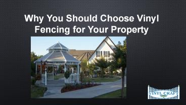 Why You Should Choose Vinyl Fencing for Your Property (1)