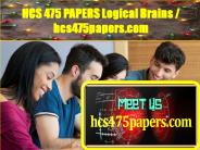 HCS 475 PAPERS Logical Brains / hcs475papers.com