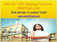 ABS 415 AID Making Decisions-abs415aid.com