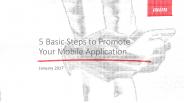 5 Basic Steps to Promote Your Mobile Application