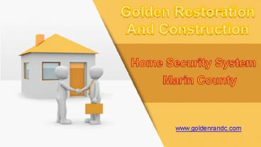 Home security system Marin County