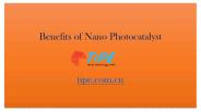 Benefits of Nano Photocatalyst