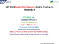 SAP QM Online Training In Hyderabad,Bangalore,Delhi PowerPoint PPT Presentation