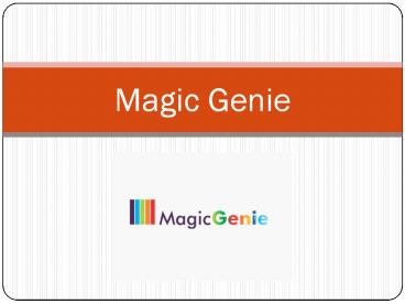 Cleaning Services -Magic Genie