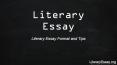 Literary Essay Format and Tips PowerPoint PPT Presentation