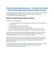 Mobile Marketing Revolution Detail Review and Mobile Marketing Revolution $22,700 Bonus