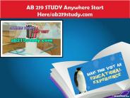 AB 219 STUDY Anywhere Start Here/ab219study.com