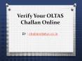 Track OLTAS challan status online PowerPoint PPT Presentation