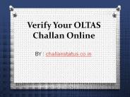 Track OLTAS challan status online