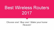 Best Wireless Routers 2017