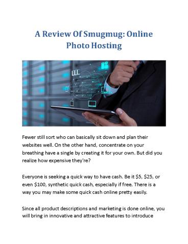 A Review Of Smugmug: Online Photo Hosting