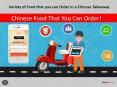 Variety of Food that you can Order in a Chinese Takeaway PowerPoint PPT Presentation