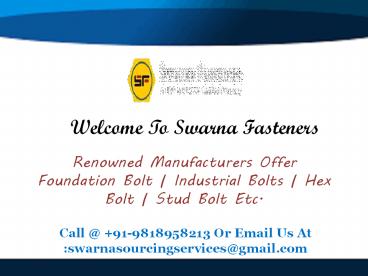 Threaded Rod Manufacturers