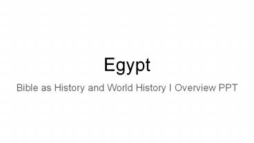 Egypt Overview