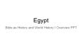 Egypt Overview PowerPoint PPT Presentation