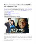 Raees Torrent movie Download 2017 143torrent.com PowerPoint PPT Presentation